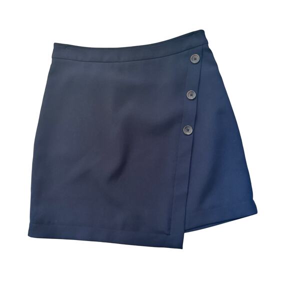 BANANA REPUBLIC Navy Blue Side Button Detail Mini Skirt Women's Sz 4 - Picture 1 of 9